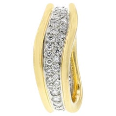 Tiffany & Co. Anillo Curvo de Diamantes, 18k, Platino