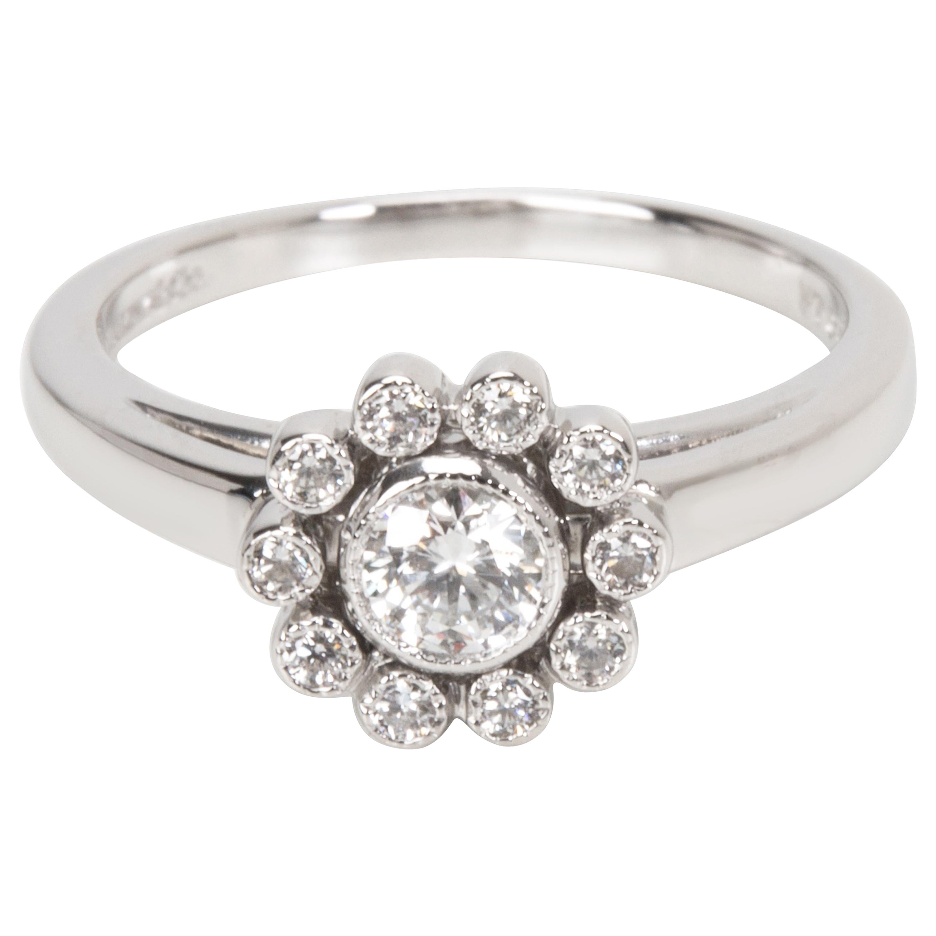 Tiffany 
Co. Diamond Daisy Ring in Platinum 
0.35 CTW
