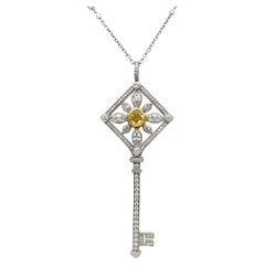 Platin-Anhänger mit Kaleidoskop-Schlüssel mit Diamanten und Diamanten von Tiffany & Co