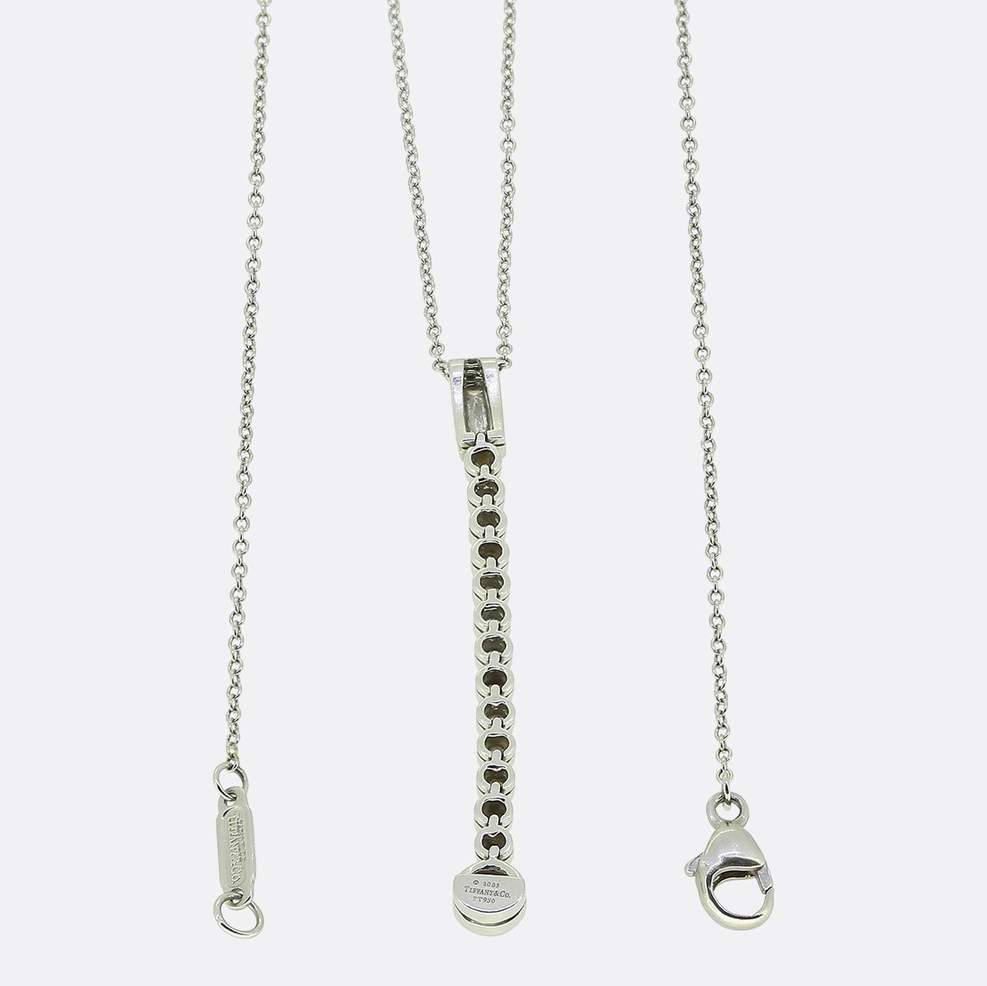 Taglio brillante Tiffany & Co. Collana Jazz con goccia di diamante in vendita