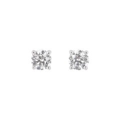 Tiffany 
Co. Diamond Ear Studs 0.80 Total Carat