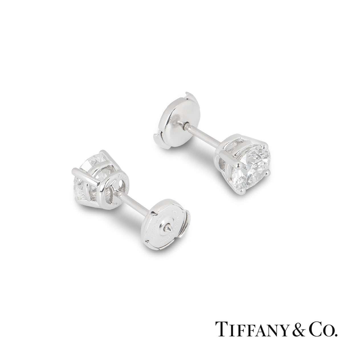 tiffany diamond stud earings