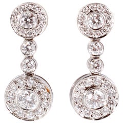 Tiffany & Co. Diamond Earrings "Circlet Collection"