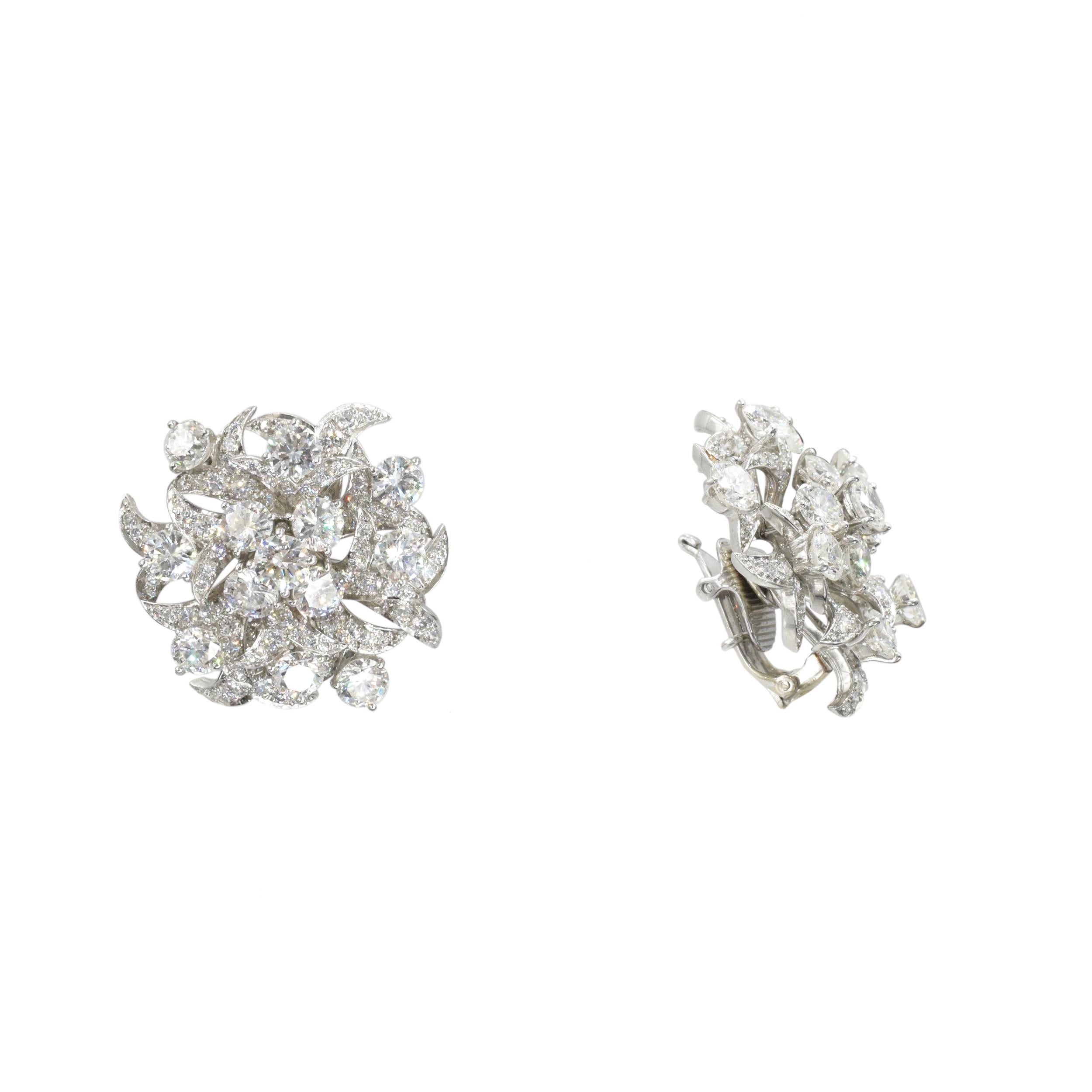 Tiffany & Co Diamond Earrings Donald Claflin For Sale 3
