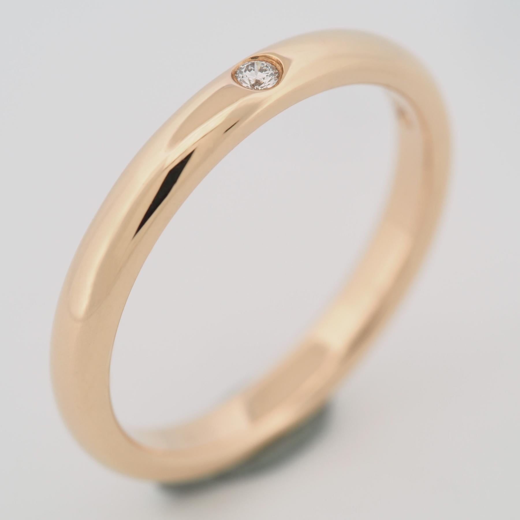 Tiffany & Co. Alianza de diamantes Elsa Peretti Oro rosa US 7.0 Corte redondo en venta