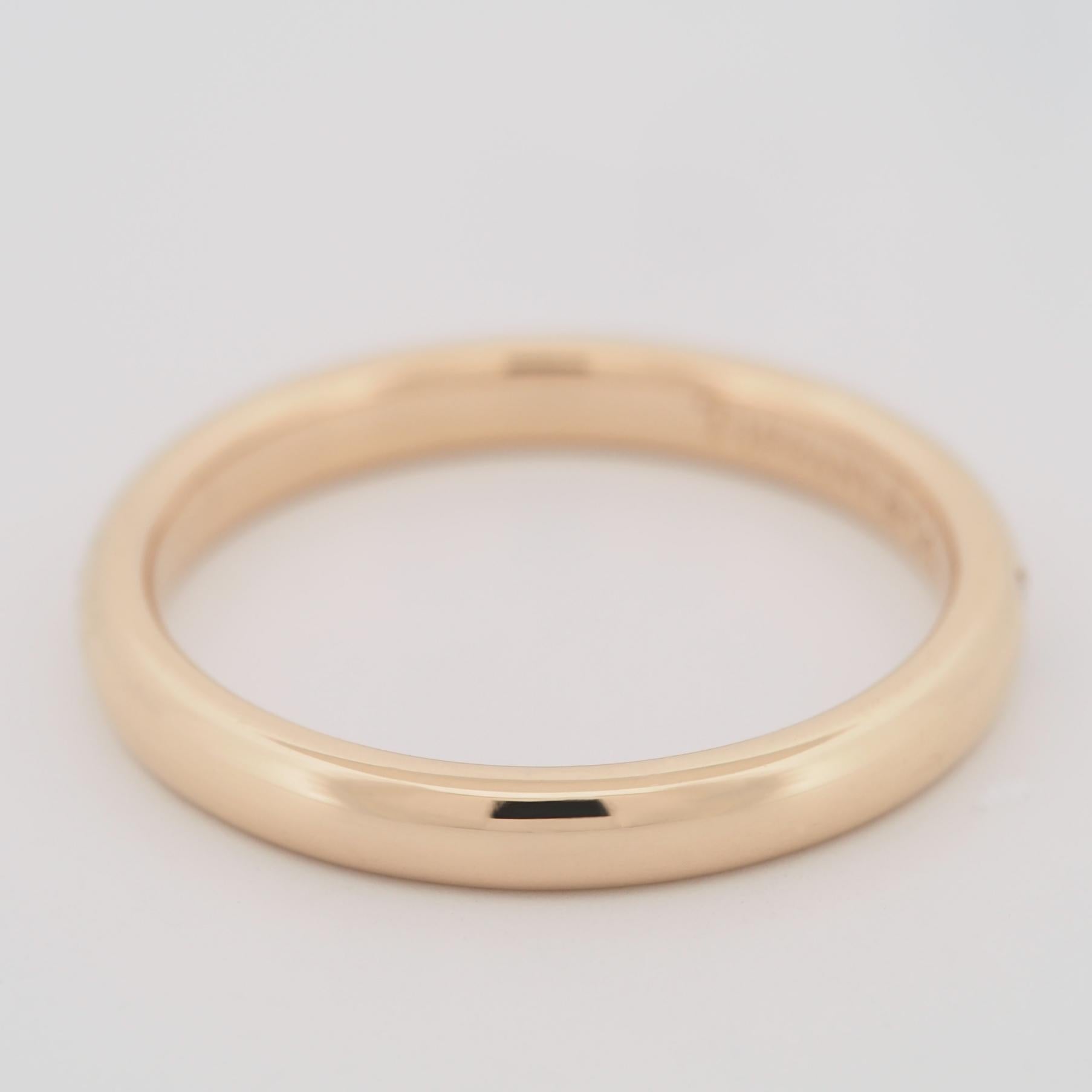 Femenino o masculino Tiffany & Co. Alianza de diamantes Elsa Peretti Oro rosa US 7.0 en venta