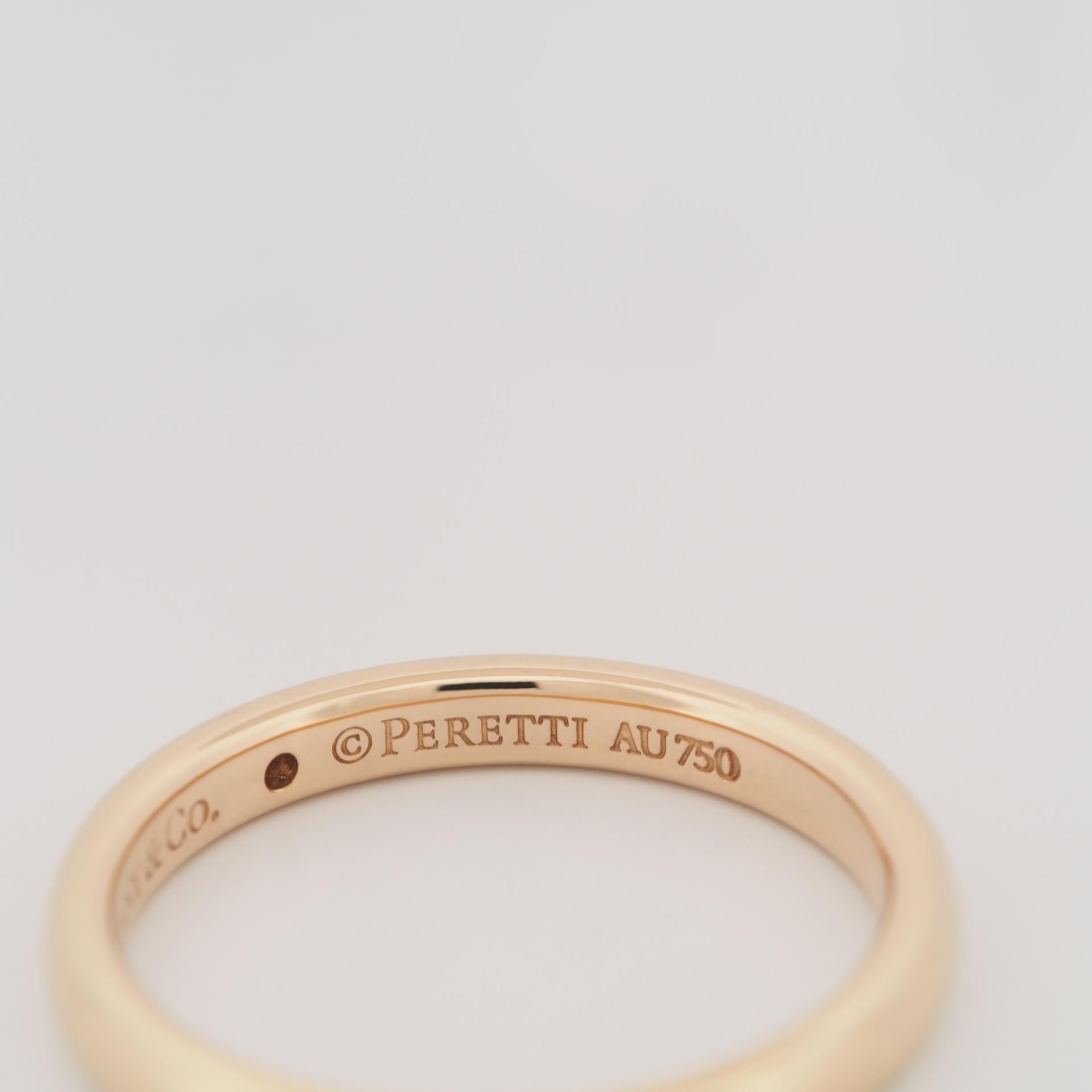 Tiffany & Co. Alianza de diamantes Elsa Peretti Oro rosa US 7.0 en venta 2