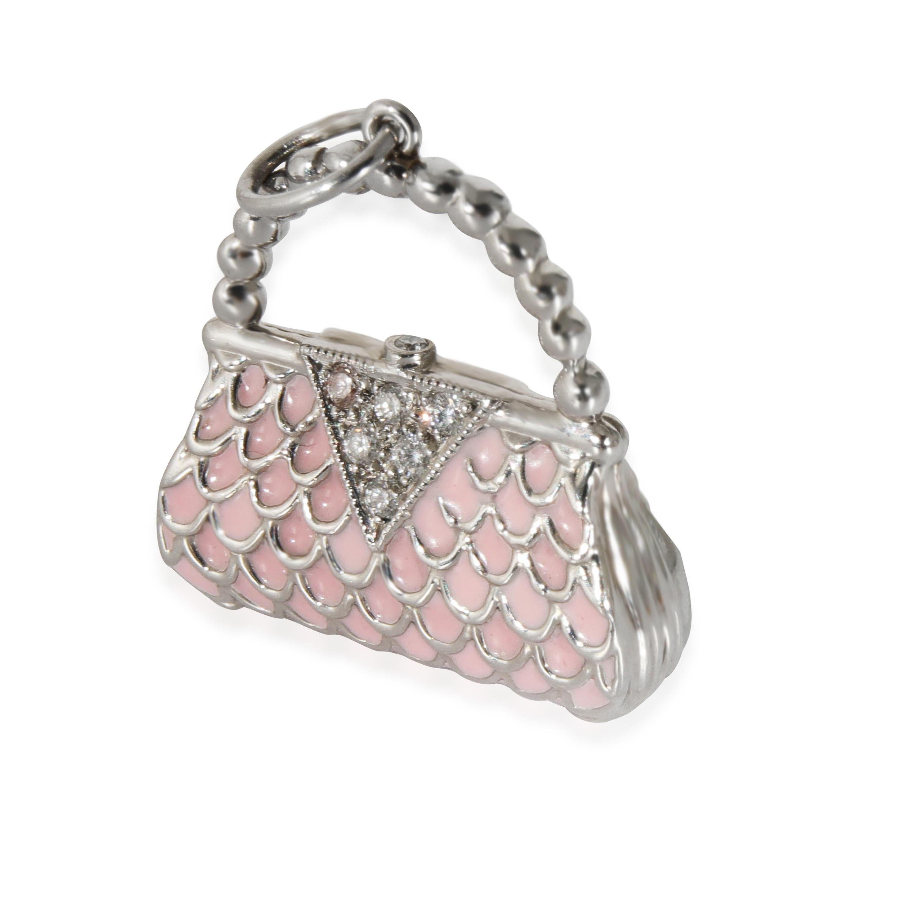 Tiffany & Co. Diamond & Enamel Handbag Charm in Platinum 0.04 CTW

PRIMARY DETAILS
SKU: 131985
Listing Title: Tiffany & Co. Diamond & Enamel Handbag Charm in Platinum 0.04 CTW
Condition Description: Retails for 2500 USD. In excellent condition. 15