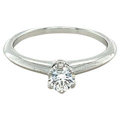 Used Tiffany & Co Diamond Engagement Ring 0.32ct