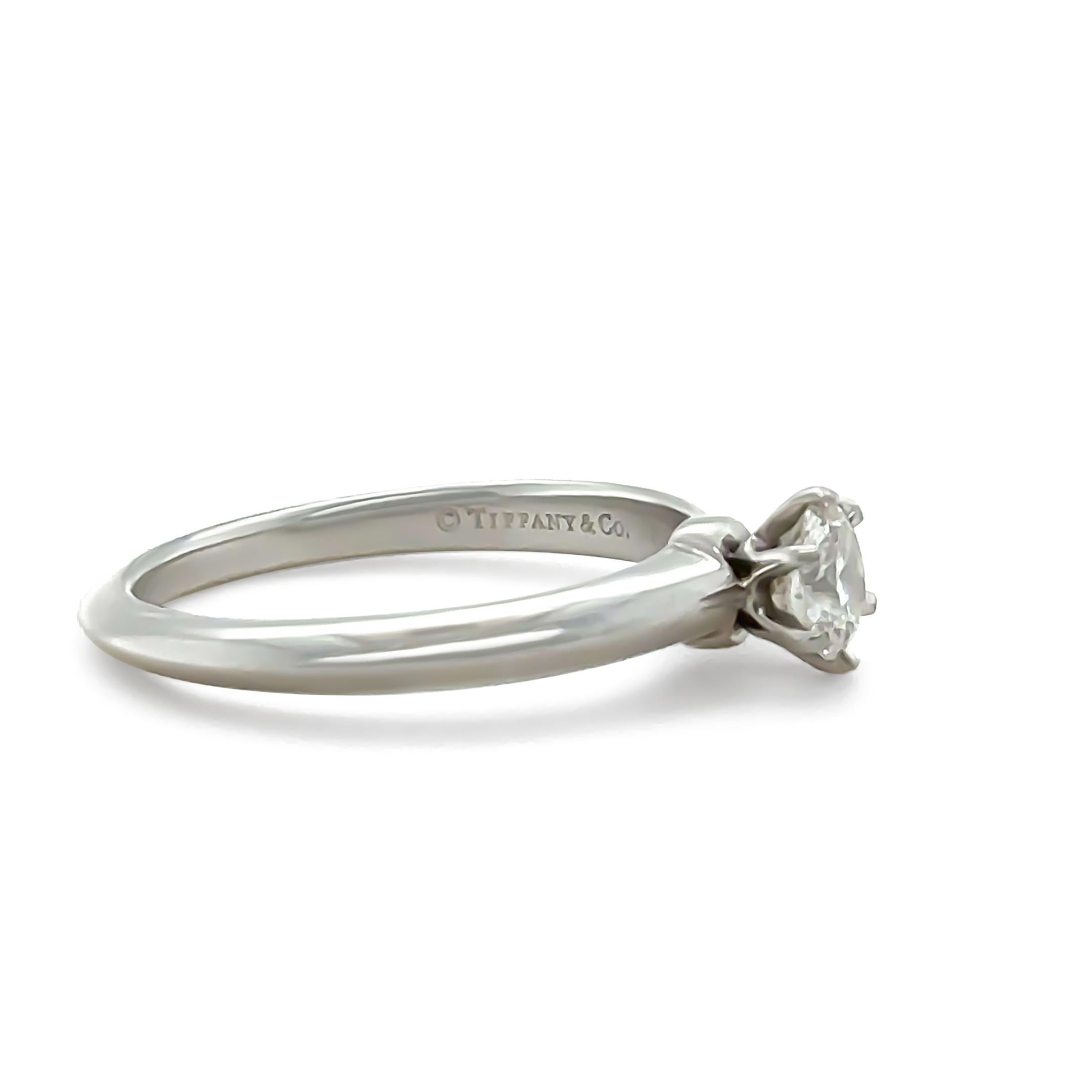 Tiffany & Co Diamant-Verlobungsring 0.52 Karat (Brillantschliff)