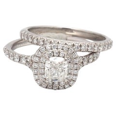 Tiffany & Co., Diamond Engagement Ring and Matching Wedding Band