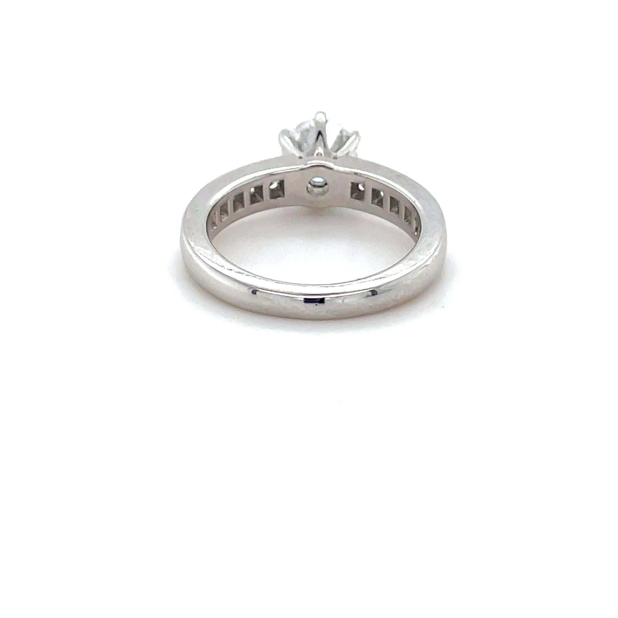 Brilliant Cut Tiffany & Co., Diamond Engagement Ring For Sale