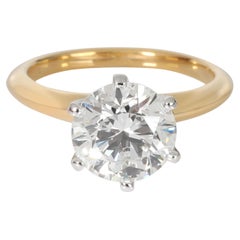 Tiffany & Co. Diamond Engagement Ring in 18K Yellow Gold/Platinum I VS1 2.34 CTW