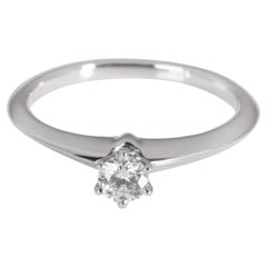 Tiffany & Co. Diamond Engagement Ring in 950 Platinum G VS1 0.2 CTW