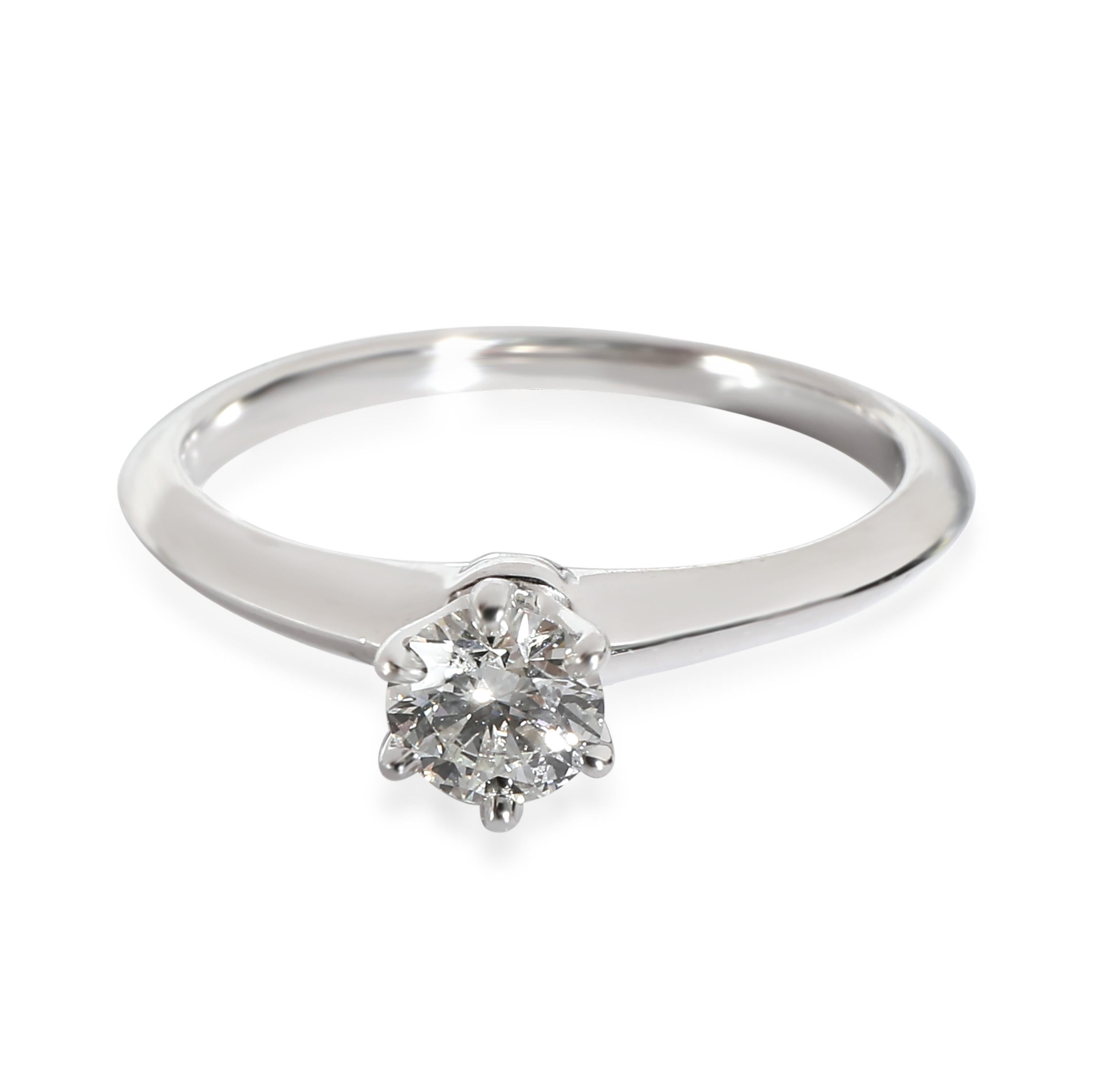 Tiffany & Co. Diamant-Verlobungsring aus 950 Platin G VS1 0,34 CTW Damen im Angebot
