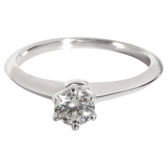 Tiffany & Co. Anello di fidanzamento con diamante in platino 950 G VS1 0,34 CTW