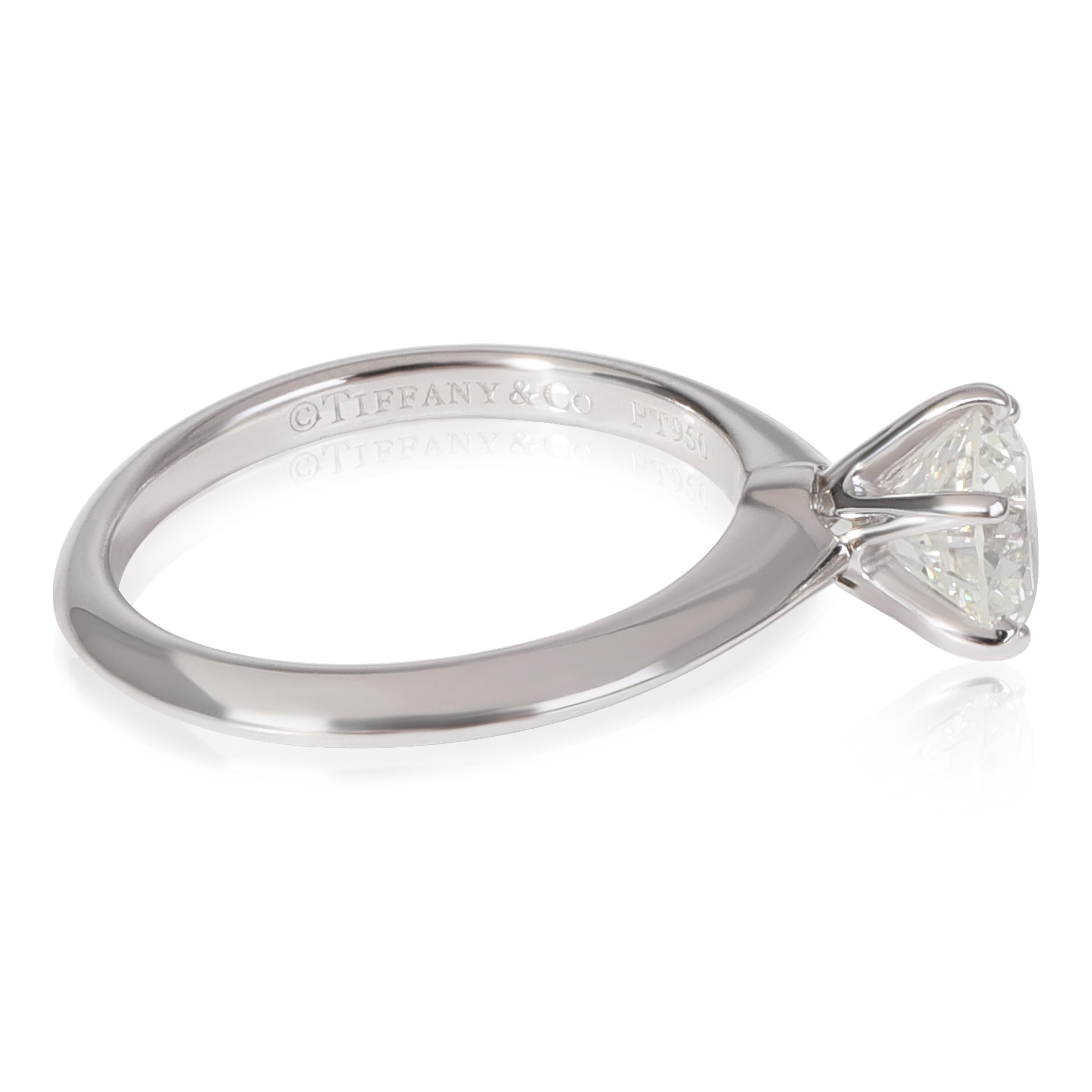 Tiffany & Co. Diamond Engagement Ring in Platinum (0.94 ct I/VVS1) In Excellent Condition In New York, NY