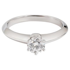 Tiffany & Co. Diamond Engagement Ring in Platinum D IF 0.46 CTW