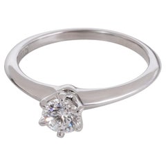 Tiffany & Co. Diamond Engagement Ring in Platinum D VS2 0.33 Ctw