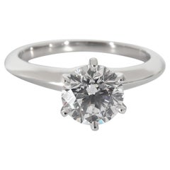 Tiffany & Co. Diamond Engagement Ring in  Platinum E VS2 1.29 CTW