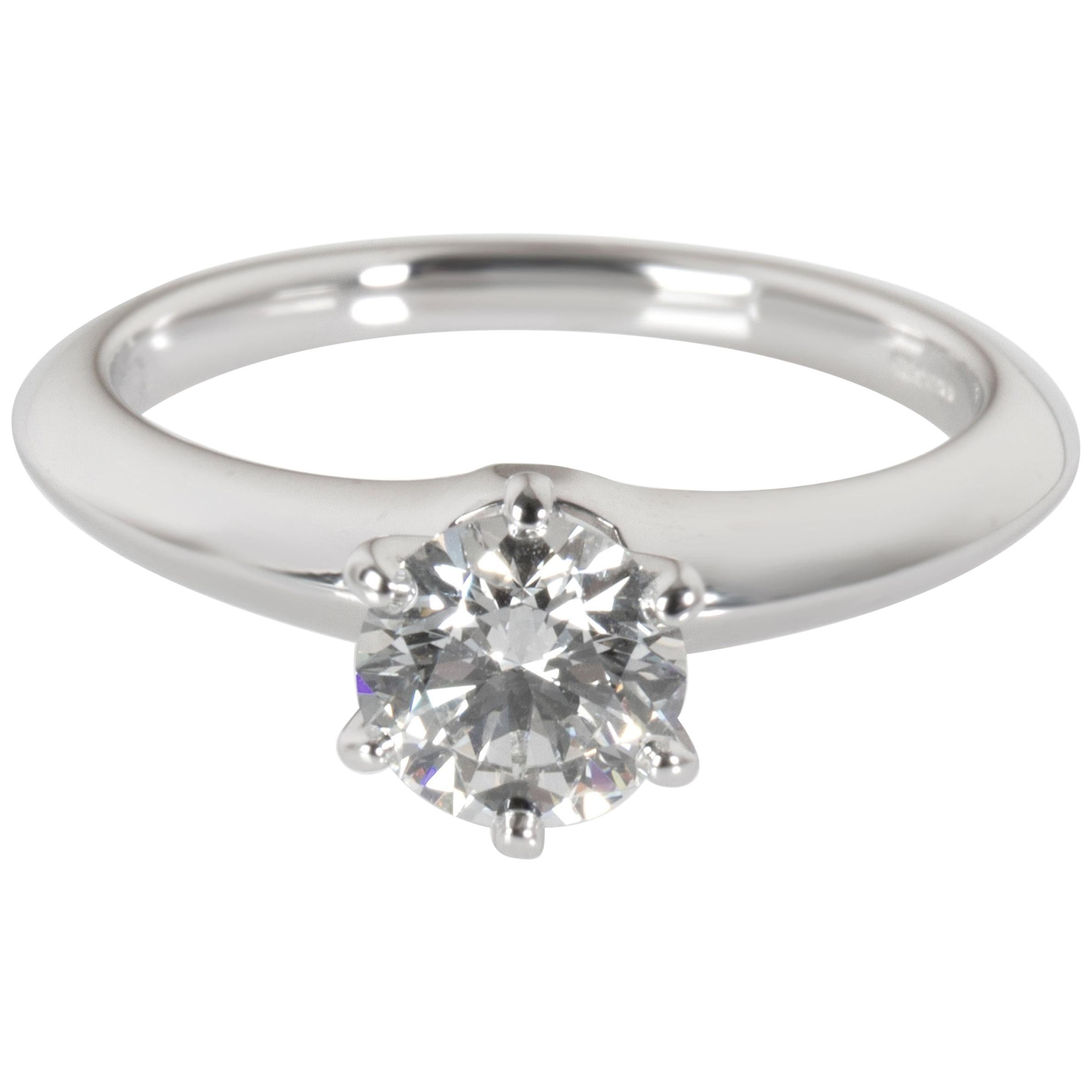 Tiffany & Co. Diamond Engagement Ring in Platinum E/VVS2 0.71 Carat