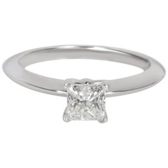 Tiffany & Co. Diamond Engagement Ring in Platinum F VS1 0.51 Carat