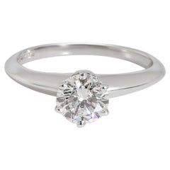Tiffany & Co. Diamond Engagement Ring in Platinum F VS1 0.6
