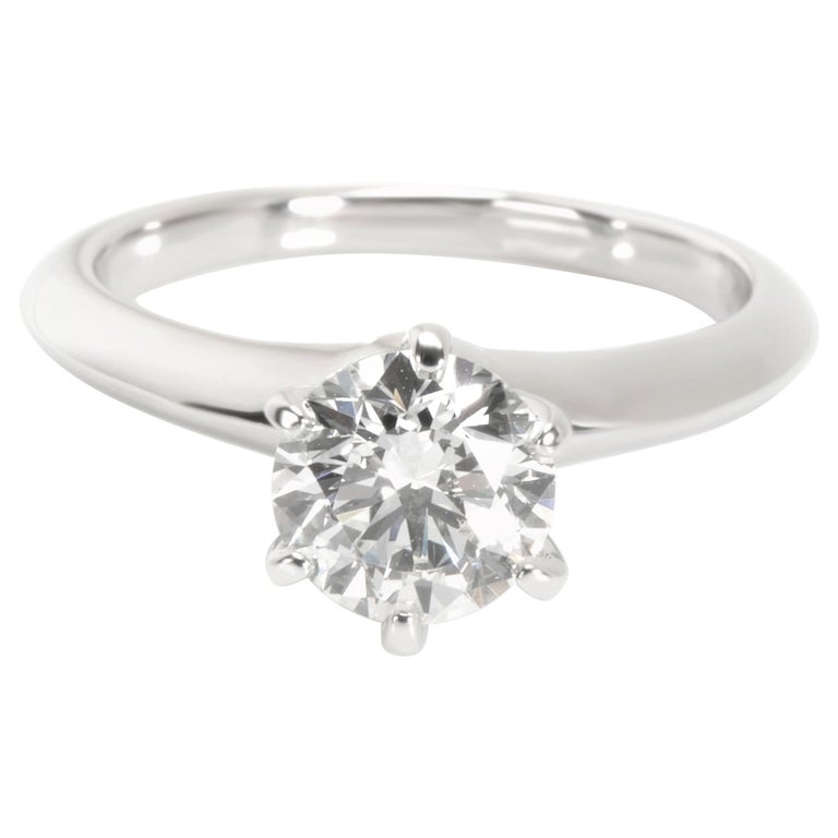  Tiffany  and Co  Diamond Engagement Ring  in Platinum F VS1 