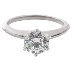 Tiffany & Co. Diamond Engagement Ring in Platinum F VS1 1.26 CTW