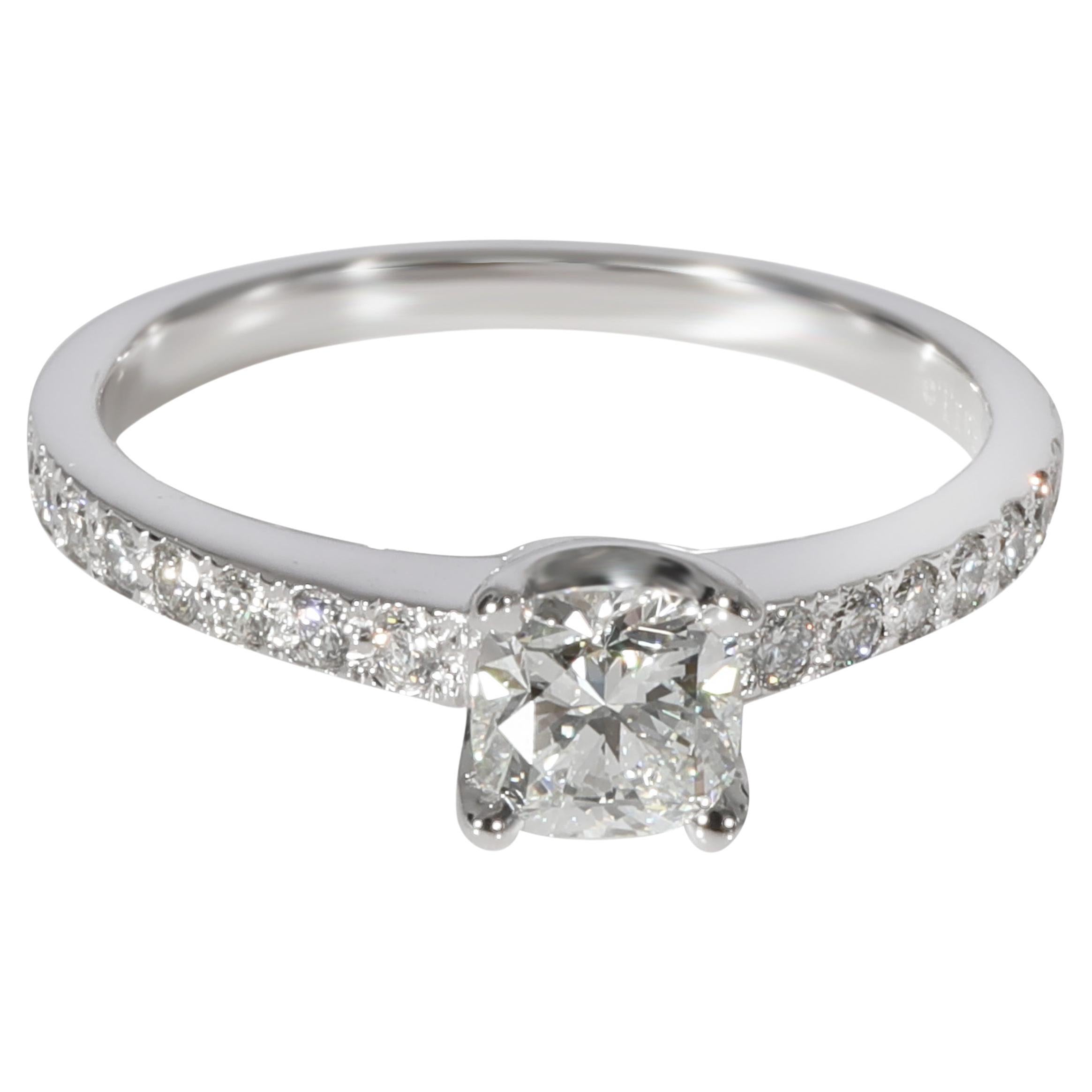 Tiffany and Co. 0.26 Carat D VVS2 Diamond Platinum Engagement Ring at