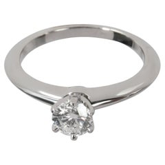 Tiffany & Co. Diamond Engagement Ring in Platinum G VS1 0.45 CTW