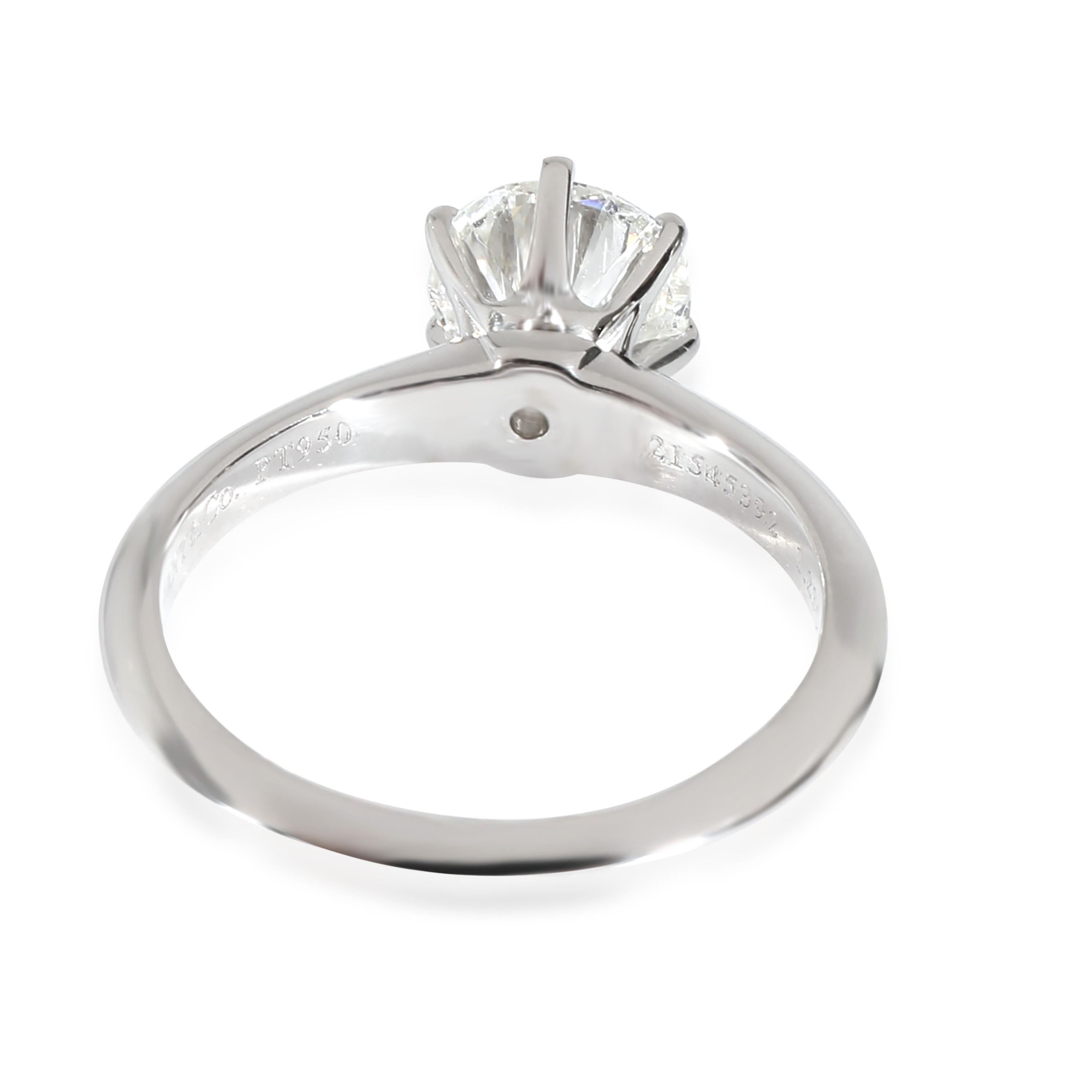 Tiffany & Co. Diamond Engagement Ring in  Platinum G VS1 1.23 CTW

PRIMARY DETAILS
SKU: 137196
Listing Title: Tiffany & Co. Diamond Engagement Ring in  Platinum G VS1 1.23 CTW
Condition Description: Tiffany reinvents a classic with the Return To