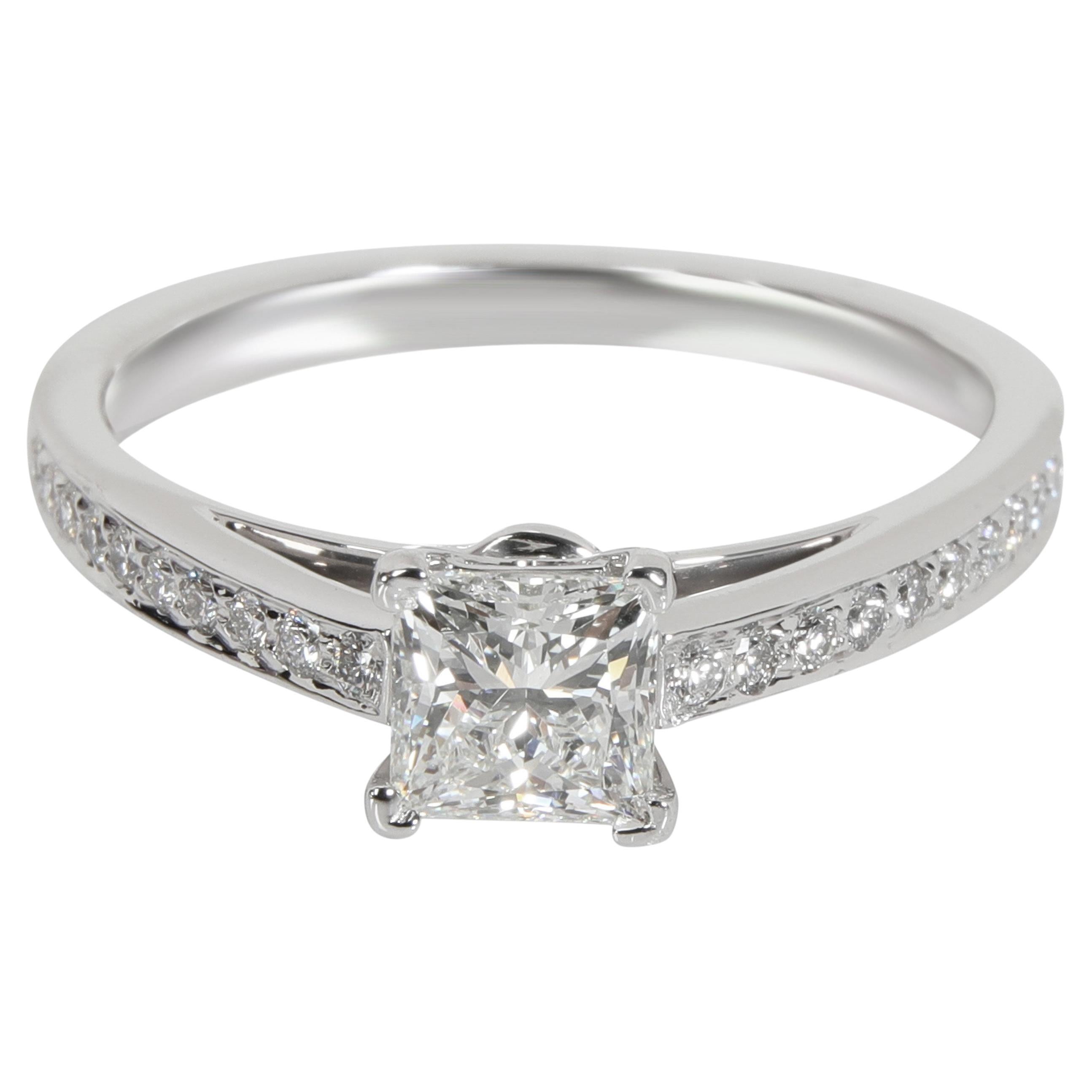 Tiffany & Co. Diamond Engagement Ring in Platinum H VVS1 0.76 CTW