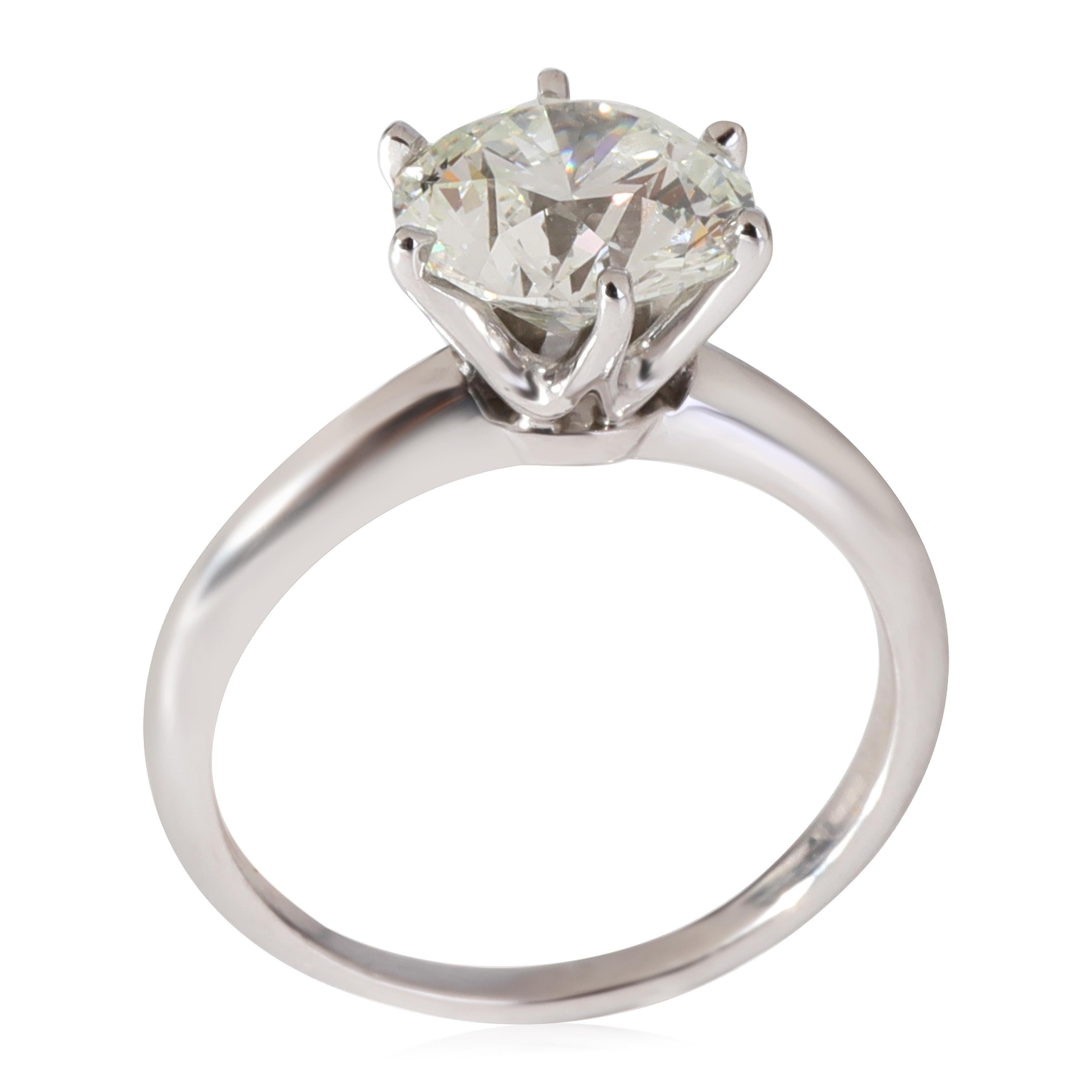 Tiffany & Co. Diamond Engagement Ring in Platinum I VS1 2.17 CTW

PRIMARY DETAILS
SKU: 119441
Listing Title: Tiffany & Co. Diamond Engagement Ring in Platinum I VS1 2.17 CTW
Condition Description: Retails for 49,500 USD. In excellent condition and