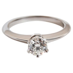 Tiffany & Co. Diamond Engagement Ring in Platinum I VVS1 0.49 CTW