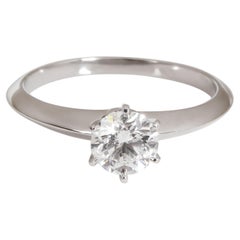 Tiffany & Co. Diamond Engagement Ring in Platinum Platinum H VS1 0.66 CTW