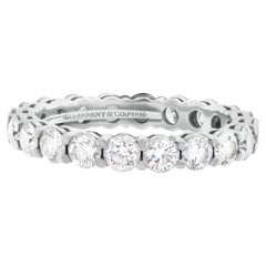 Tiffany & Co. Diamond Eternity Band and Ring Platinum Ring with 1.80 Carat Full