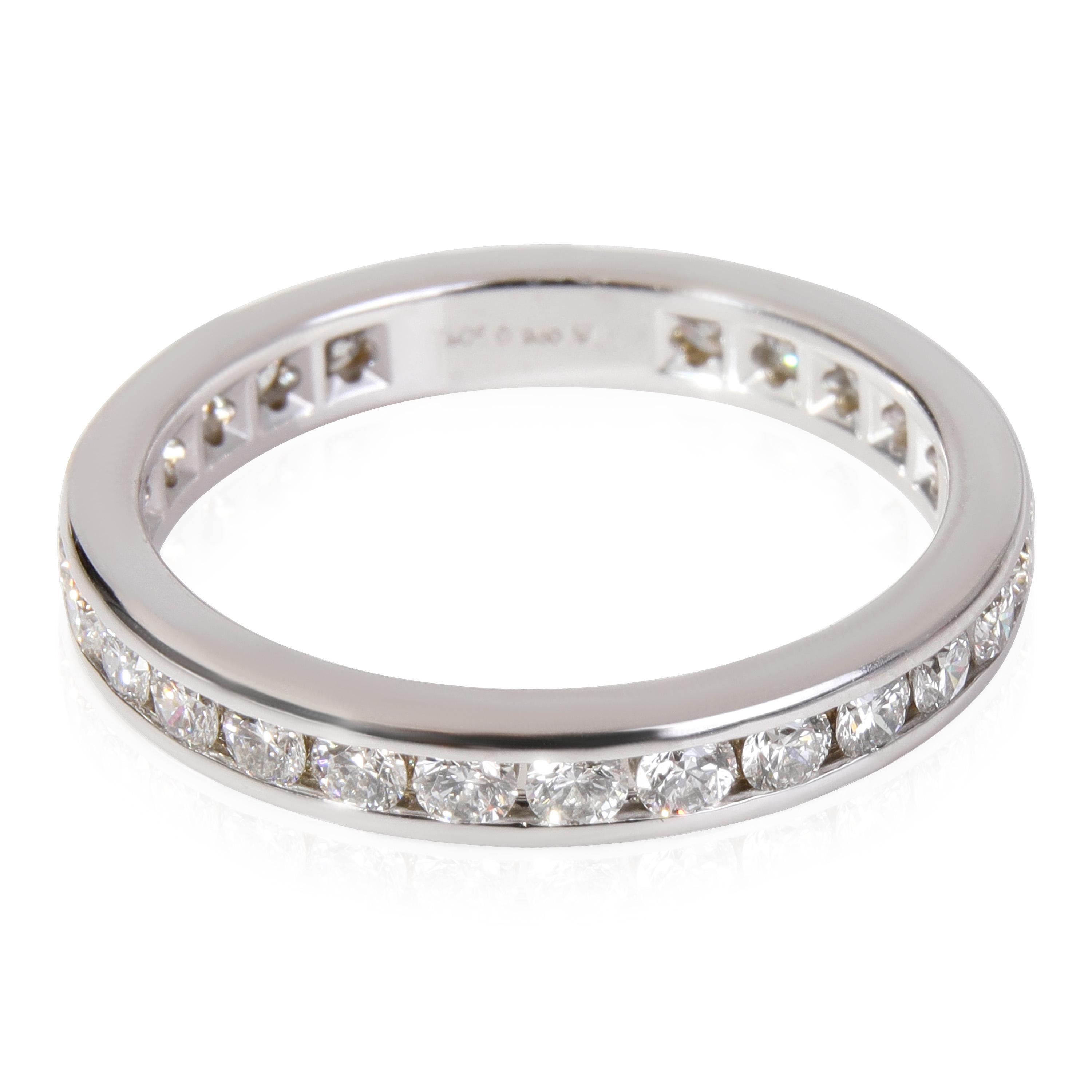 Tiffany & Co. Diamond Eternity Band in 950 Platinum 1 CTW In Excellent Condition In New York, NY