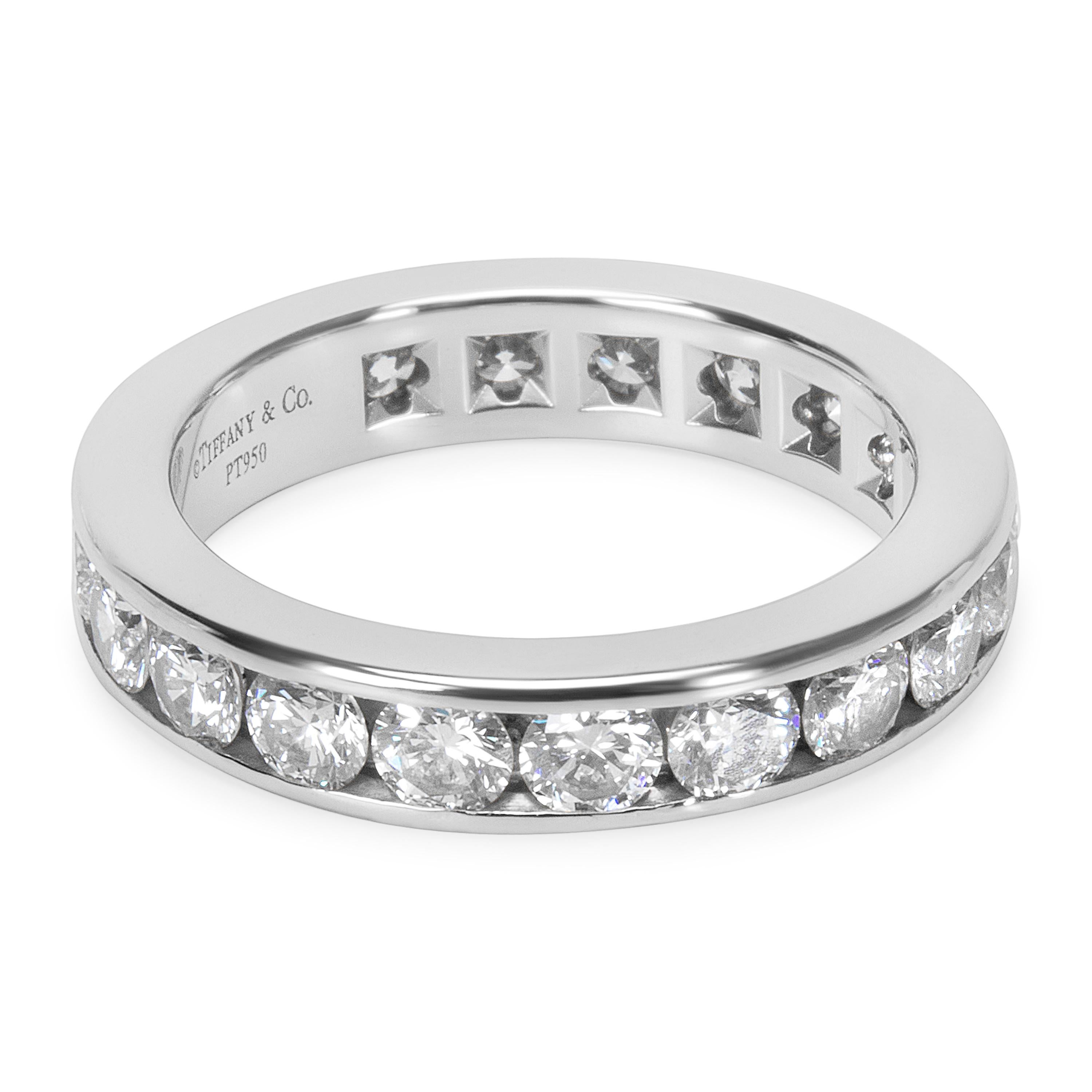 Tiffany & Co. Diamond Eternity Band in Platinum 1.80 Carat In Excellent Condition In New York, NY