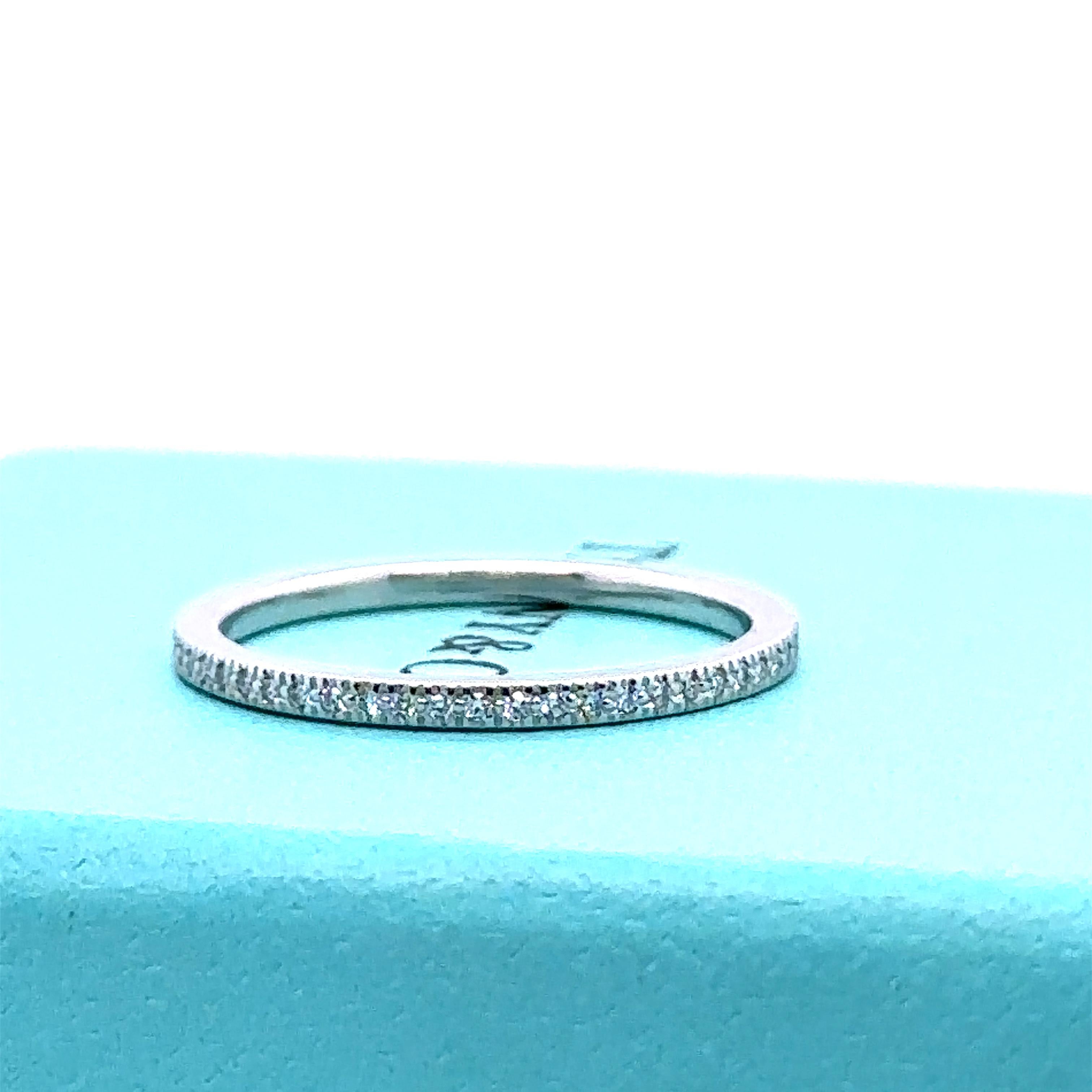 Tiffany & Co. Diamond Eternity Ring 0.35 Carat 7