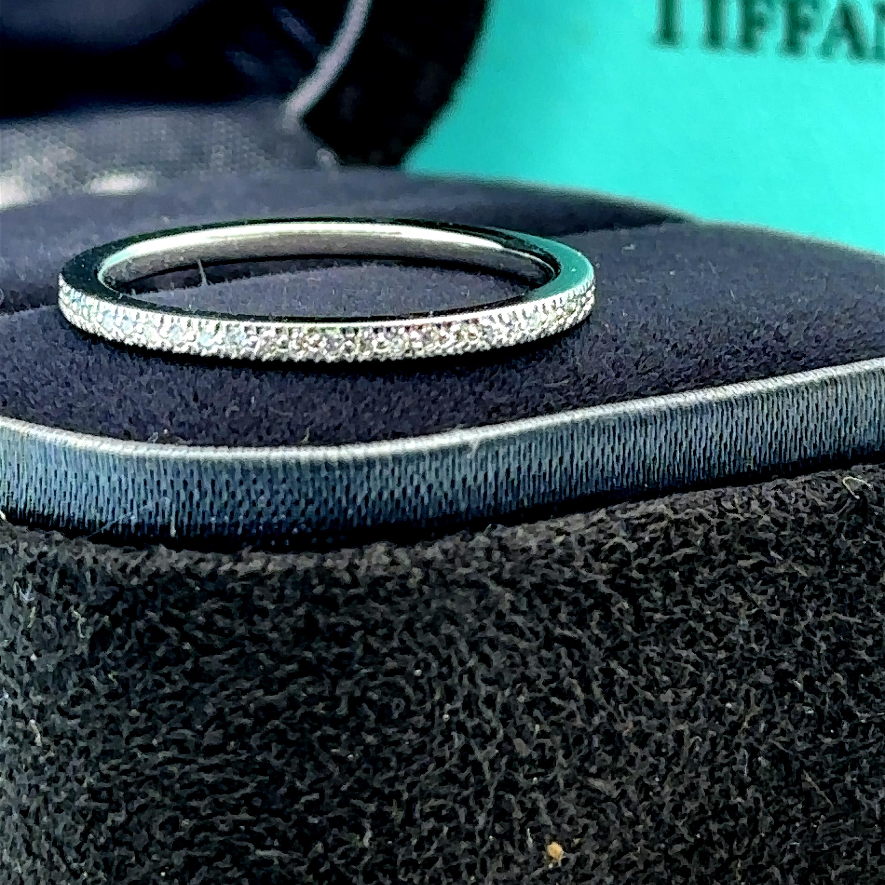 Tiffany & Co. Diamond Eternity Ring 0.35 Carat In Excellent Condition In SYDNEY, NSW