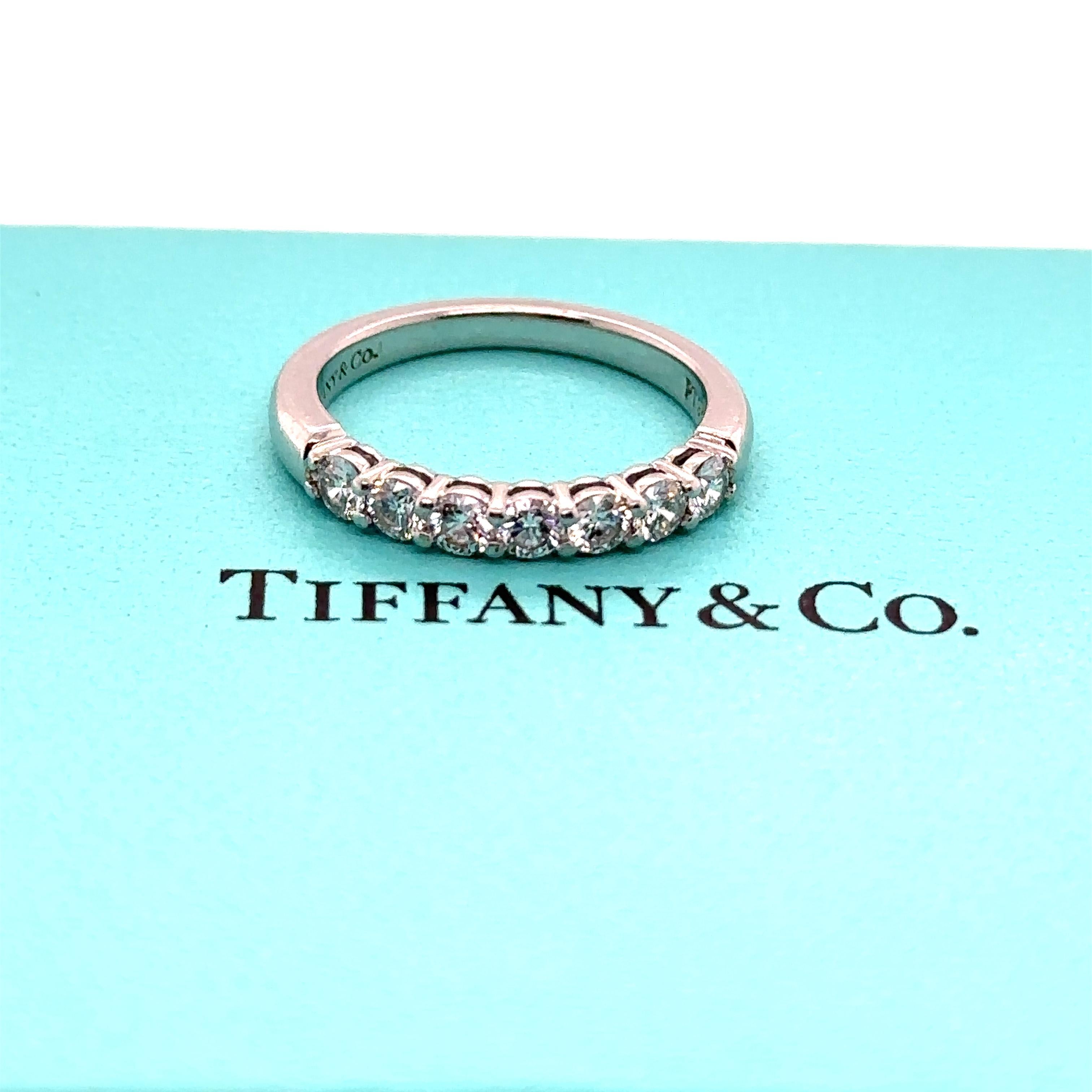 Women's Tiffany & Co Diamond Eternity Ring 0.60ct For Sale