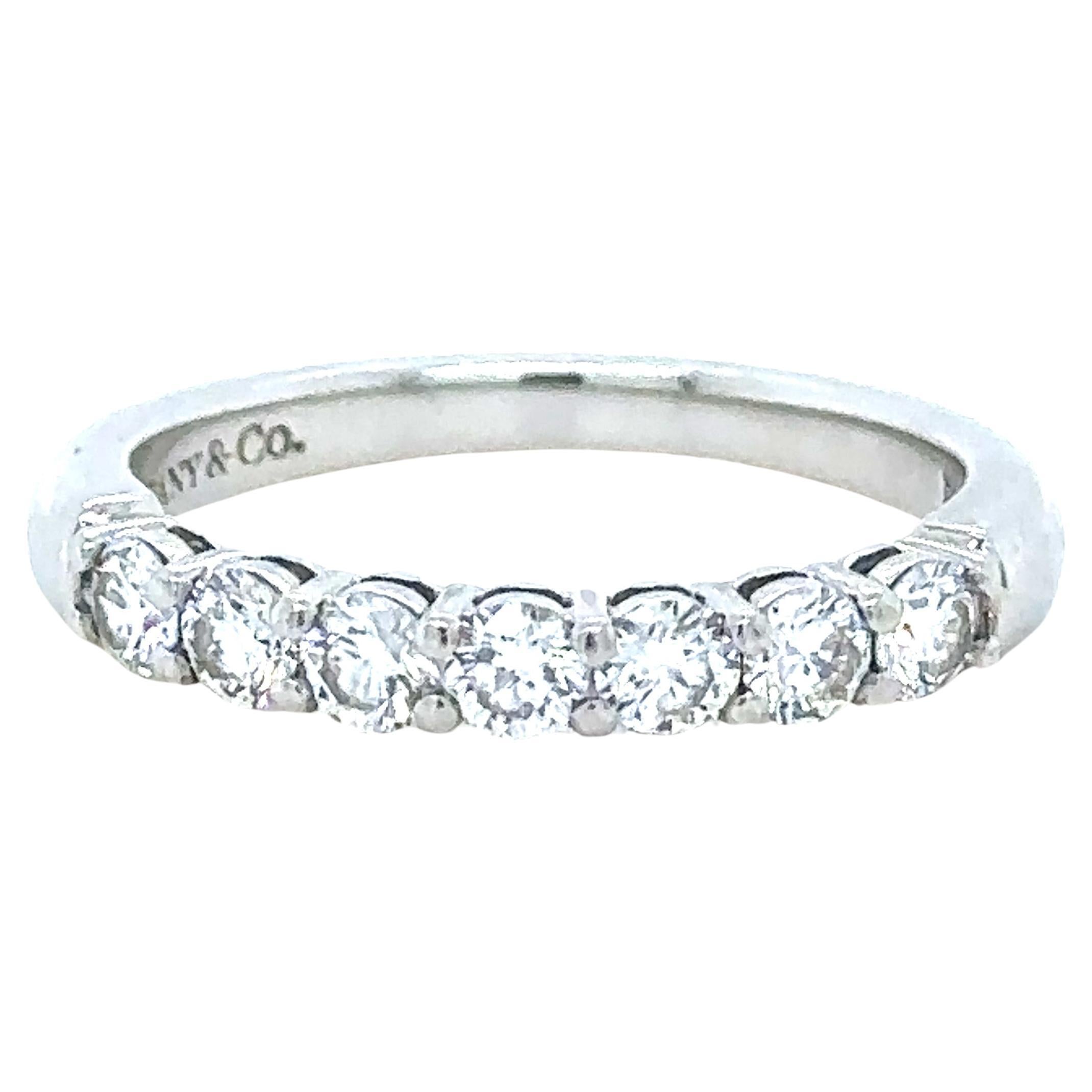 Tiffany & Co Diamond Eternity Ring 0.60ct For Sale