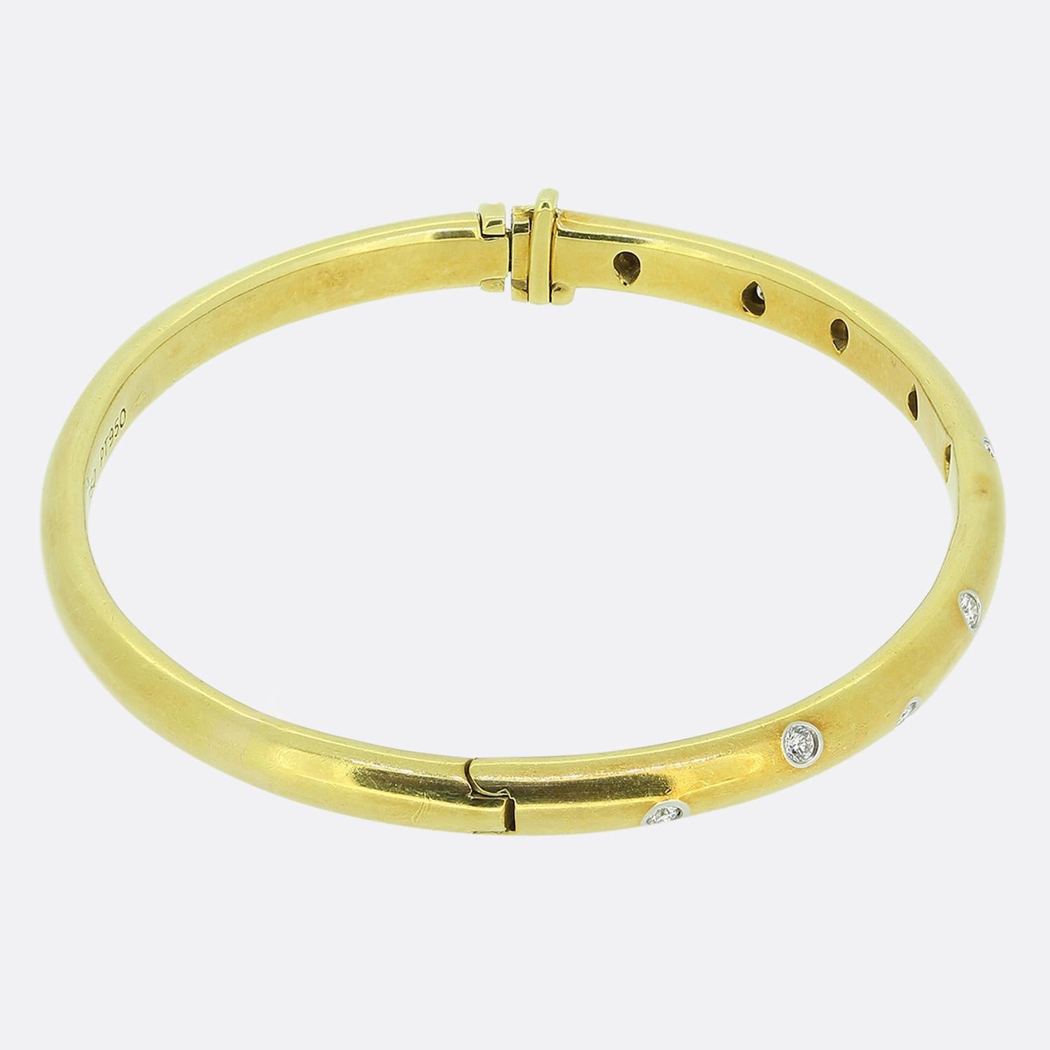 Brilliant Cut Tiffany & Co. Diamond Etoile Bangle