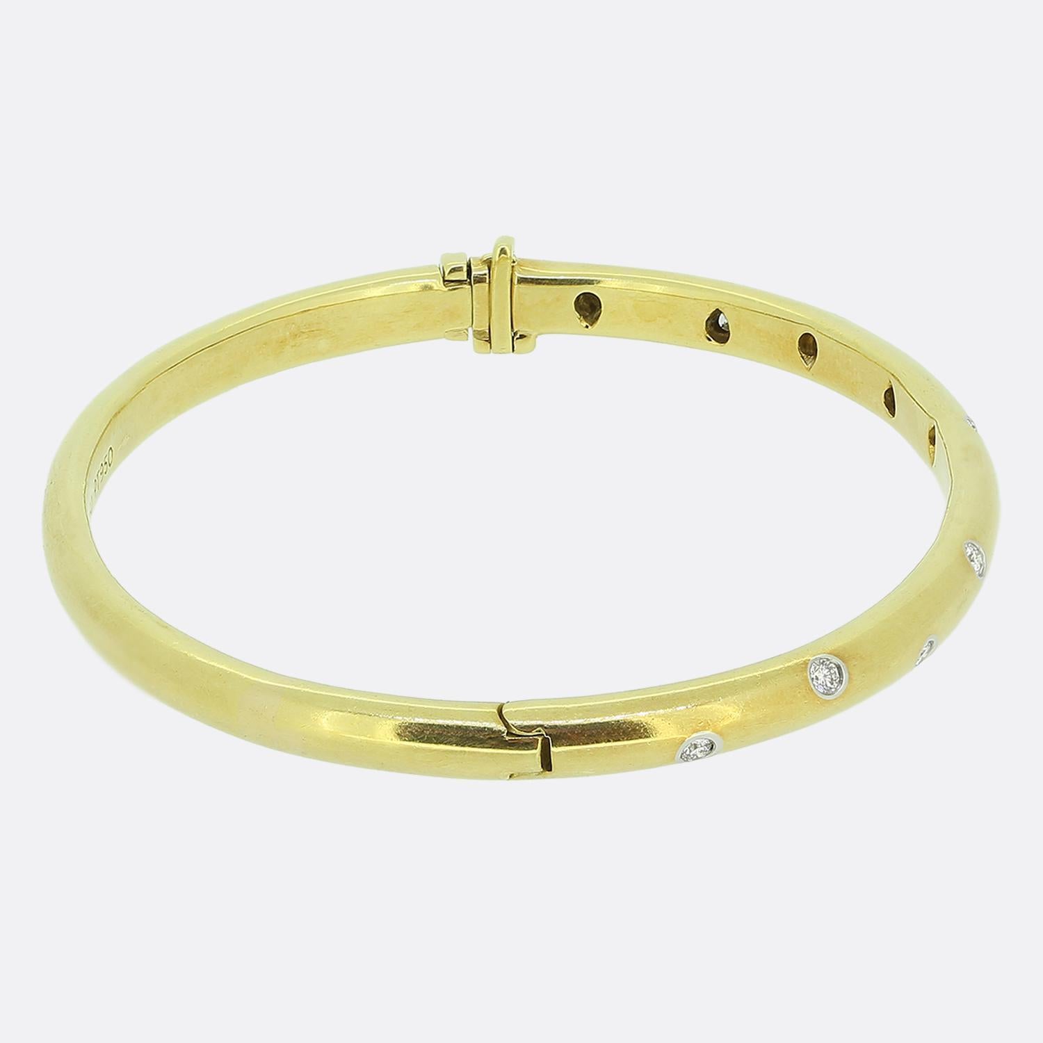 Brilliant Cut Tiffany & Co. Diamond Etoile Bangle For Sale