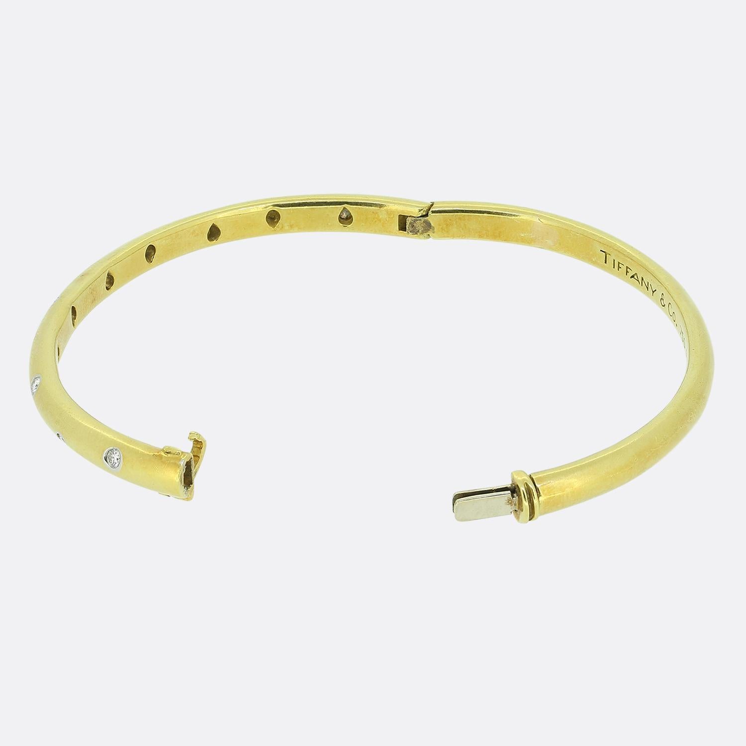 Tiffany & Co. Diamond Etoile Bangle In Good Condition In London, GB