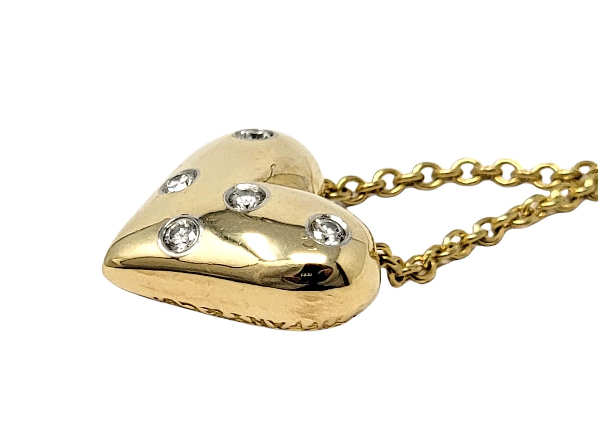 heart-shaped diamond necklace tiffany
