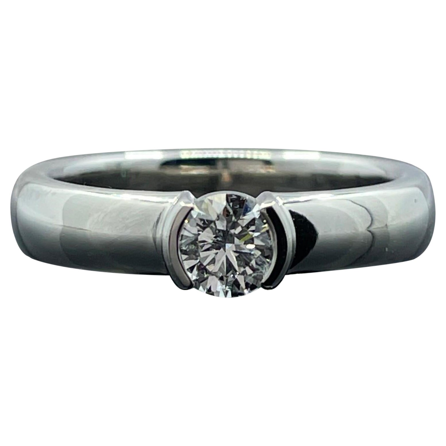 Anillo de platino Tiffany & Co Diamond Etoile Solitaire 0,28 ct