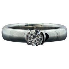 Tiffany & Co. Diamant Etoile Solitär Platin Ring 0,28ct