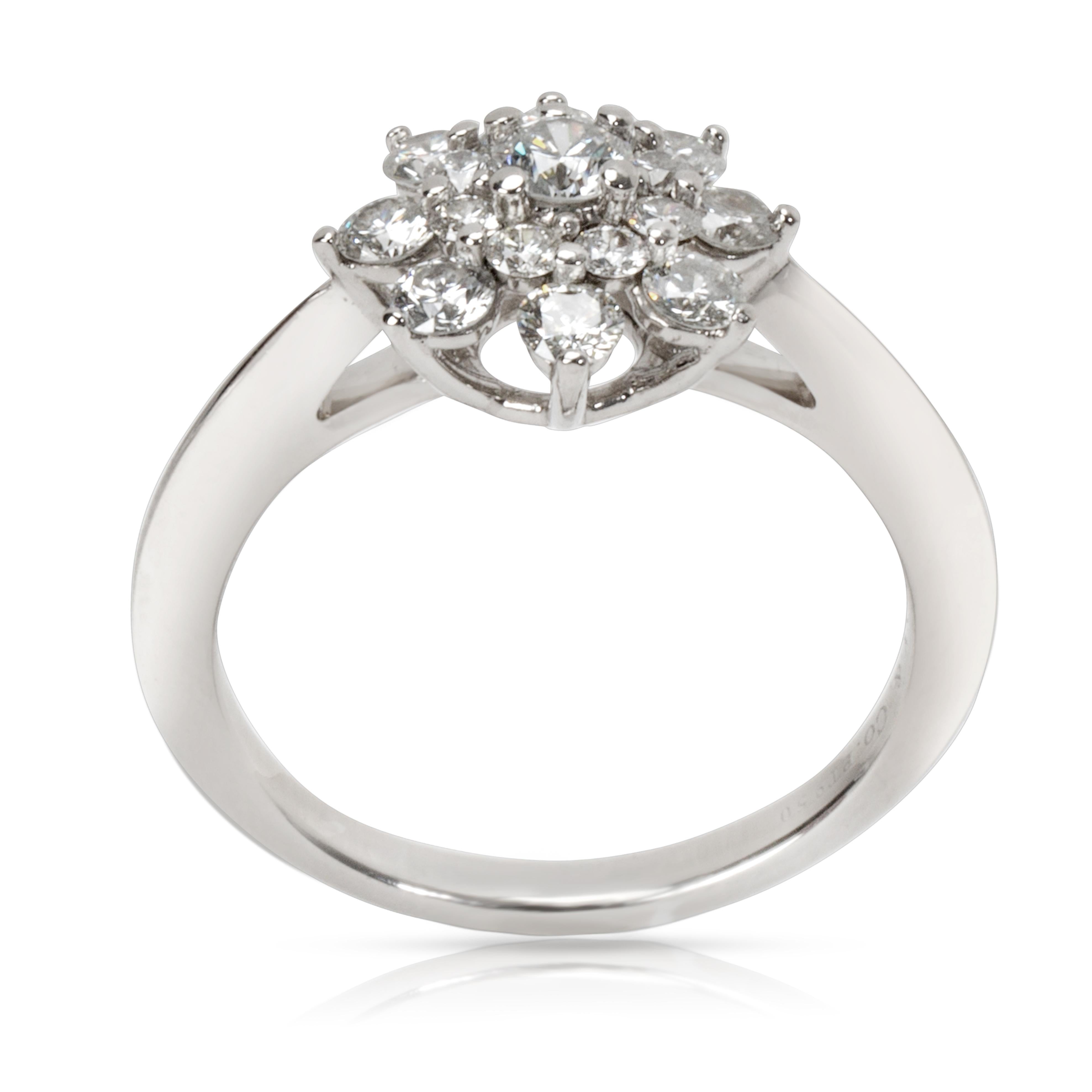 diamond flower ring tiffany